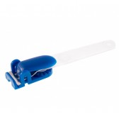 1411112 - Clip plastique Bleu à pince bretelle