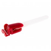 1411114 - Clip plastique Rouge à pince bretelle