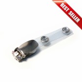 1411001 - Pince bretelle avec lanière Vinyle renforcée et clip métal