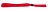 1474335 - Bracelet tissu satin rouge 15 mm avec boucle de fermeture  