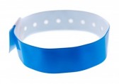 1474006 - Bracelet plastique vinyle Bleu Roi Type L - brillant