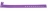 1474017- Bracelet plastique vinyle Violet Type L - mat 