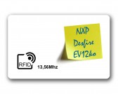 Carte PVC 0.80mm RFID MIFARE DesFire EV1 2K 13,56Mhz