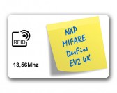 Carte PVC 0.80mm RFID MIFARE DesFire EV2 4K 13,56Mhz