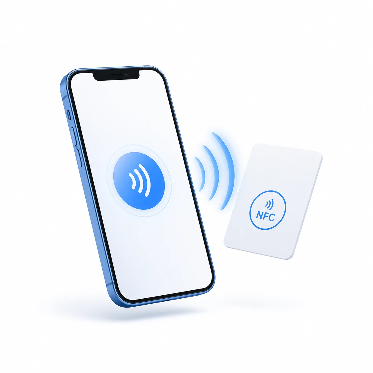 Smartphone lisant une carte NFC