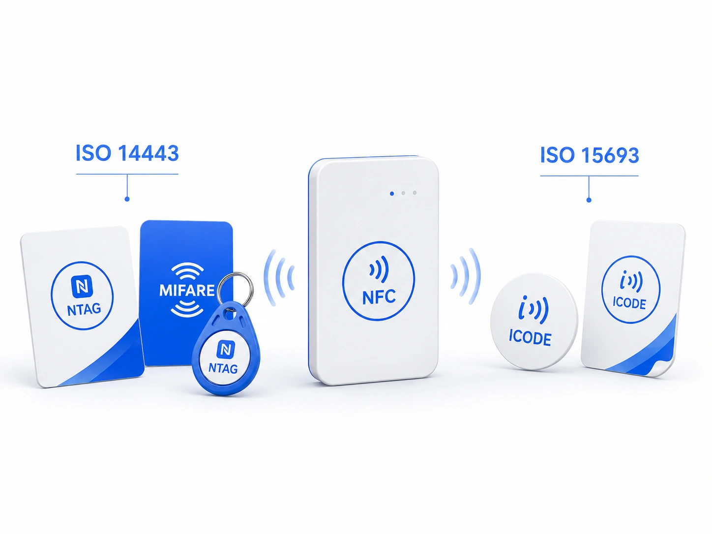 Comparaison des standards ISO 14443 et ISO 15693 pour choisir un lecteur NFC