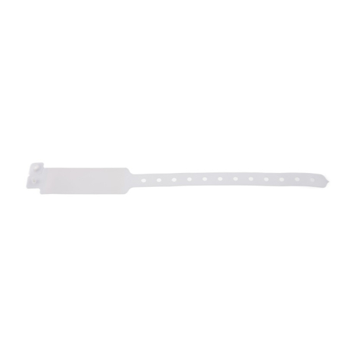 1474081 - Bracelet hôpital adulte Blanc avec panneau d'écriture (lot de 100)