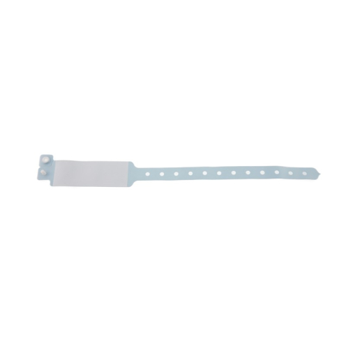 1474082 - Bracelet hôpital adulte Bleu pâle avec panneau d'écriture (lot de 100)
