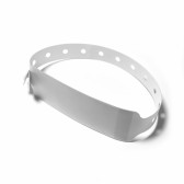Bracelet hôpital adulte transparent avec étiquette