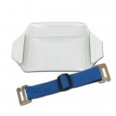 Porte-badge brassard format horizontal bleu - Lot de 100