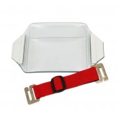 Porte-badge brassard format horizontal rouge - Lot de 100