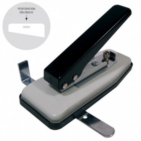 Perforateur oblong pour cartes PVC