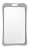 1454261 - Porte-badge métallisé argenté (lot de 50) - Verticale