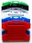 1455704 - Porte-badges rigide Rouge 86x54 perforation oblongue 2 rondes