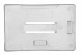 1455738 - Porte-badges Translucide rigide 86x54 perforation oblongue