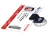 1455741 - Attache Porte-Badge Grip Ventouse (Plastique Noir) - Lot de 100