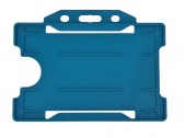 1455761 - Porte-badges en plastique détectable bleu - horizontal (lot de 100)