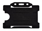 1455763 - Porte-badge Noir en plastique biodégradable pour 1 carte (lot de 100)