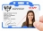 YA302-L-SB-AM(D) - Porte-Badge Bleu Ciel Antimicrobien Bulldog 86x54  - DOUBLE FACE
