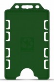 YA302-P-GR(D) - Porte-badge Vert Biodégradable Bulldog 86x54 - DOUBLE FACE