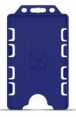 YA302-P-RB(D) - Porte-badge Bleu Roi Biodégradable Bulldog  86x54 - DOUBLE FACE