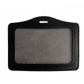 1453261 - Porte-badge aspect cuir Noir pour carte 86x54 