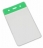 YA301-P-GR - Porte-badges Vert souple 86x54 perforation oblongue