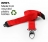 AC222-RD-MLC - Tour de cou Rouge Recyclé 15mm  Plat avec Clip Métallique - Pack de 100