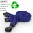AC228-MB - Tour de cou Bleu Pâle Recyclés 10mm avec Clip Plastique