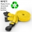 AC228-YL - Tour de cou Jaune Recyclé 10mm avec Clip Plastique