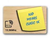 Carte en bois d'érable RFID MIFARE Classic 1Ko