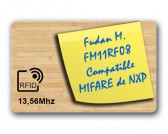 Carte en bois de bambou FM08 RFID 1ko Compatible MIFARE de NXP