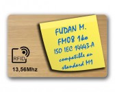 Carte en bois de chêne FM08 RFID 1ko Compatible MIFARE de NXP
