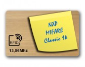 Carte en bois de chêne RFID MIFARE Classic 1Ko