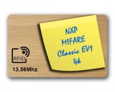 Carte en bois de chêne RFID MIFARE Classic EV1 4K