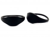 Bracelets RFID silicone NOIR compatible MIFARE de NXP - Lot de 50