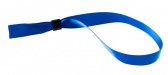 1474333 - Bracelet tissu satin Bleu 15 mm avec boucle de fermeture 