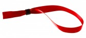 1474335 - Bracelet tissu satin rouge 15 mm avec boucle de fermeture  