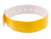 1474013 - Bracelet plastique vinyle Jaune Type L - mat