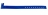 1474024 - Bracelet plastique vinyle Bleu roi Type L - aspect métallisé 