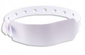 1474040 - Bracelet plastique vinyle Blanc extra-large - mat