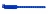 1474054 - Bracelet plastique vinyle Bleu roi extra-large - aspect métallisé 