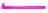 1474090 - Bracelet plastique vinyle Rose Type L - brillant 