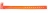 1474106 - Bracelet holographique Orange - type L avec bulles 