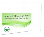 1149029 - Cartes en PVC biodégradable – Blanches 86 x 54 mm (lot de 100)