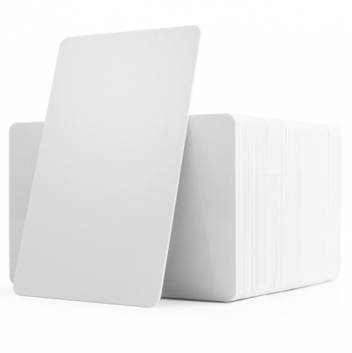 Carte PVC blanche écoresponsable 100/100 recyclée ECO-100