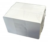 Cartes laminées CR80 en PVC blanc - 00007995-100