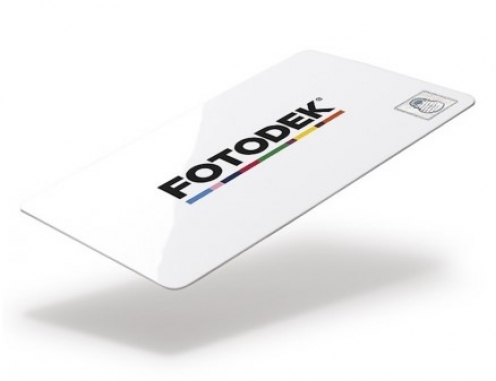 Carte PVC blanche premium avec panneau de signature 0,76 mm