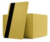PVC1-DGH27S - Carte PVC Or Foncé 0.76mm Piste Magnétique Hico
