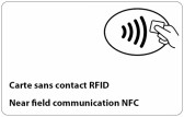 Carte PVC 0.76mm RFID TK4100 basse fréquence 125khz